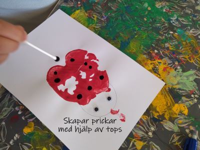 5skapar prickar med hjälp av tops